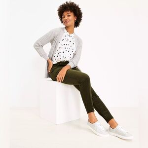 Mid Rise Skinny Corduroy Pants